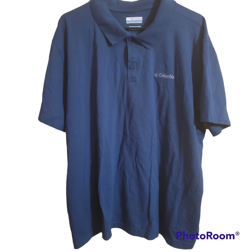 Columbia blue size XXL active fit collared tee